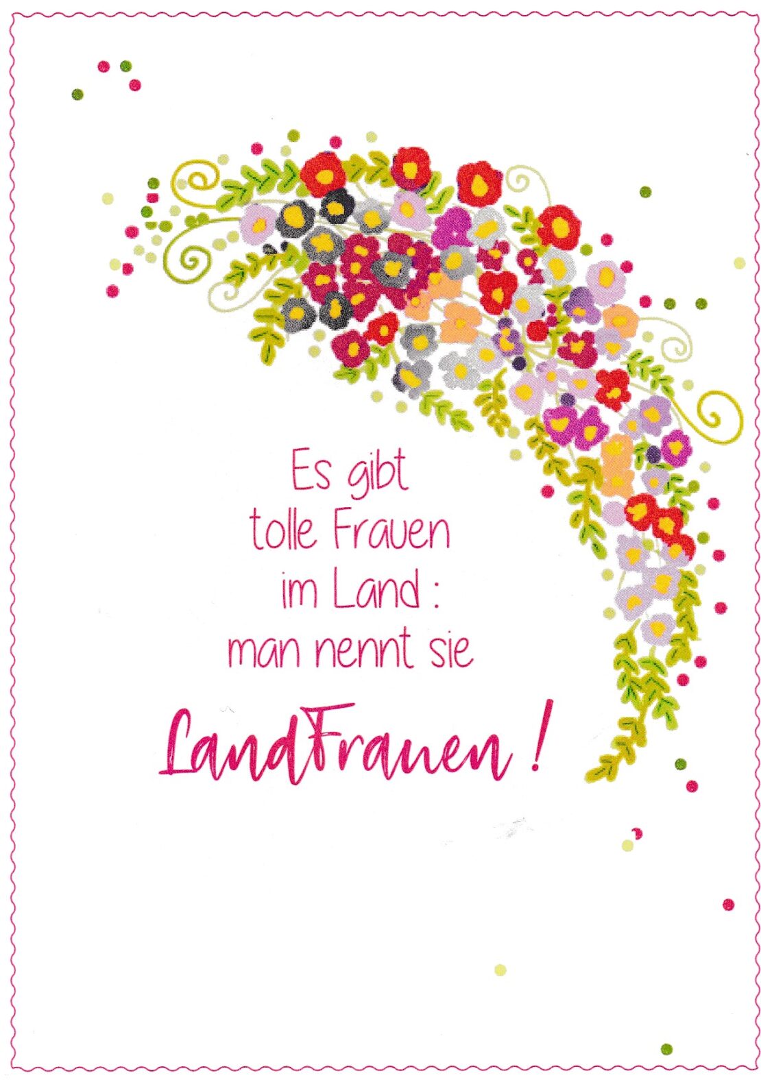 Spruch LandFrauen Karte