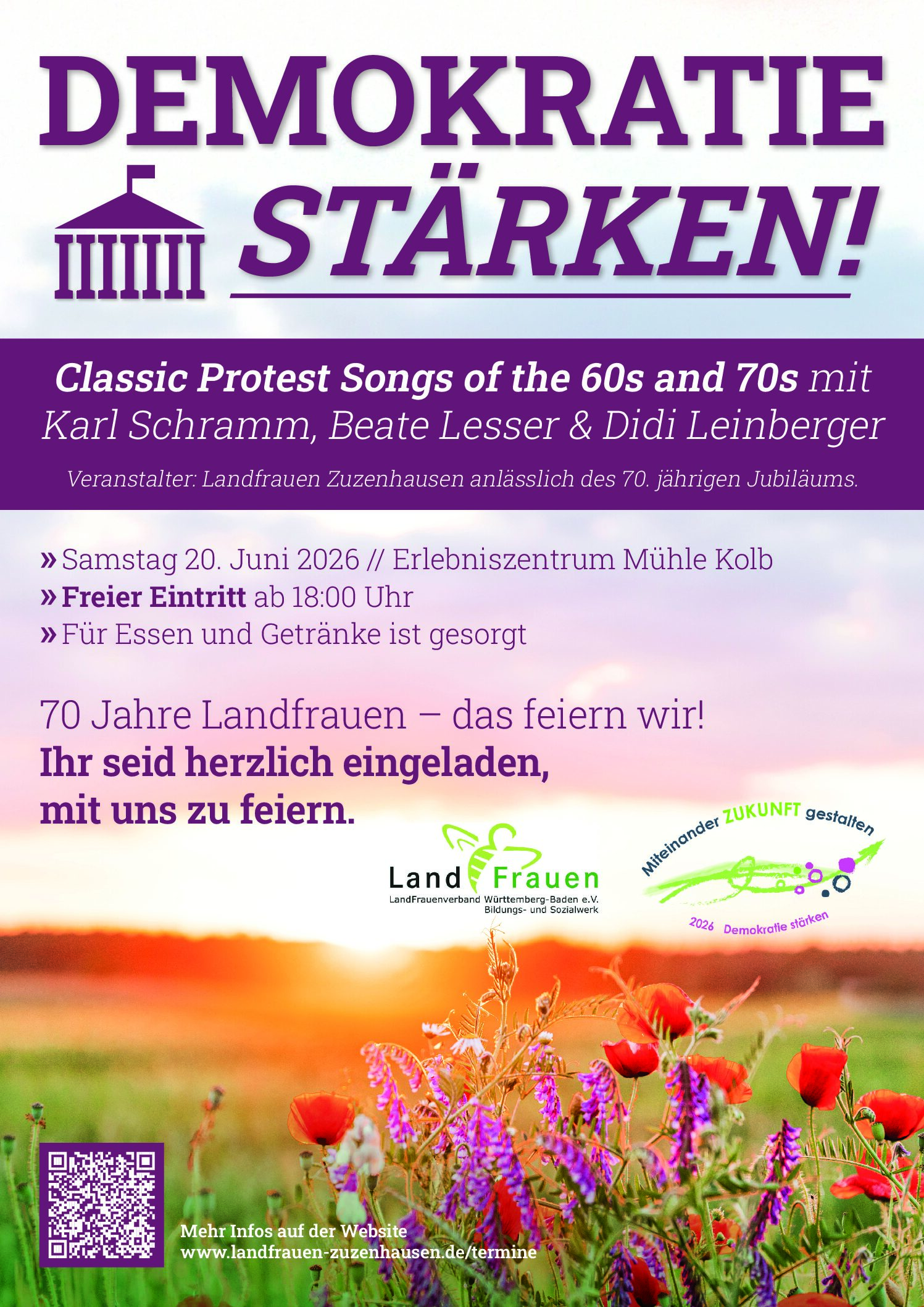 Flyer 70 Jahre Landfrauen